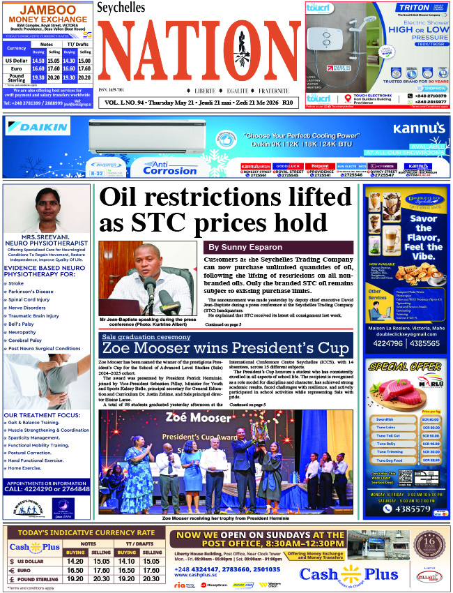 Thursday 21 May, 2026