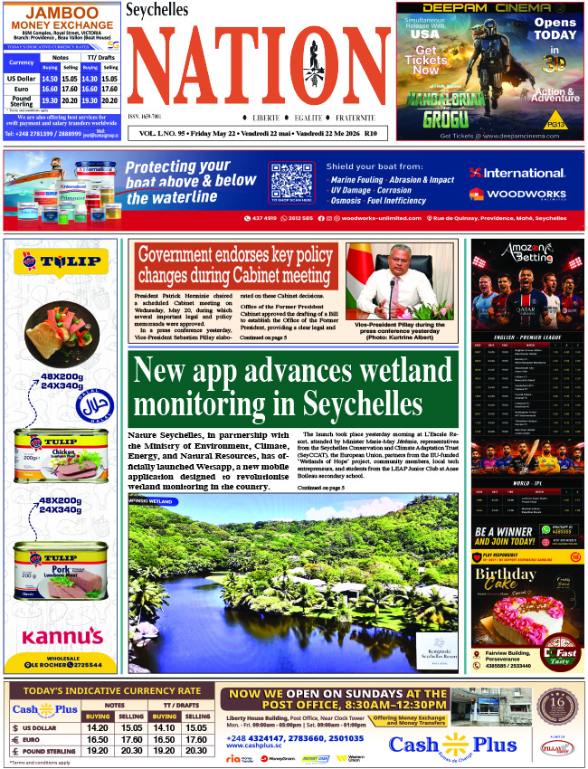 Friday 22 May, 2026