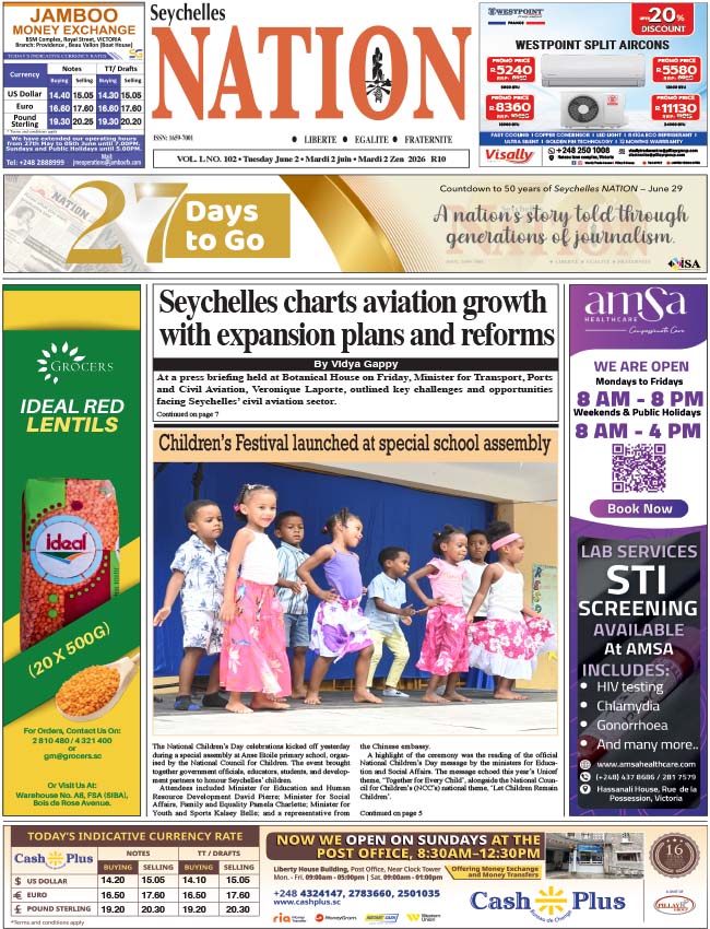 Tuesday 02 June, 2026