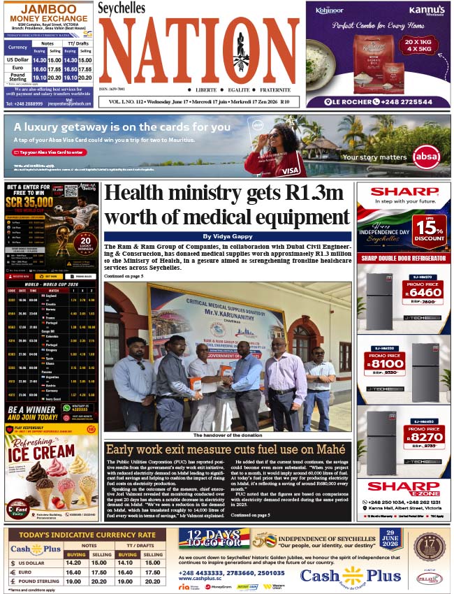 Wednesday 17 June, 2026