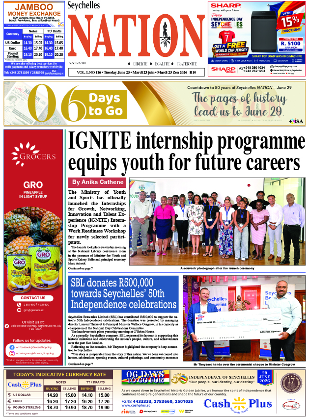 Tuesday 23 June, 2026