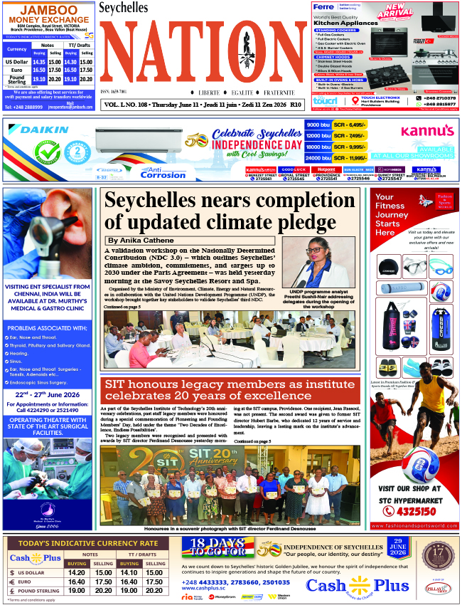 Thursday 11 June, 2026