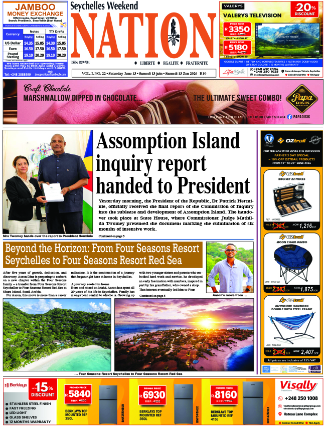Saturday 13 June, 2026