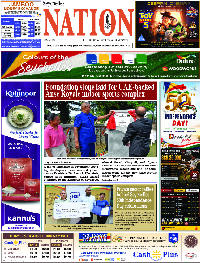 Friday 26 June, 2026