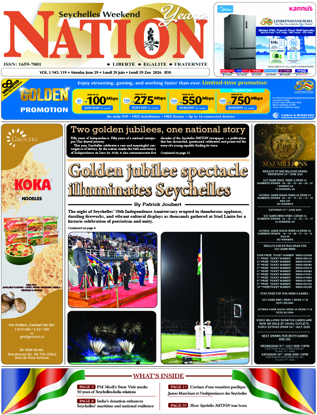 Monday 29 June, 2026