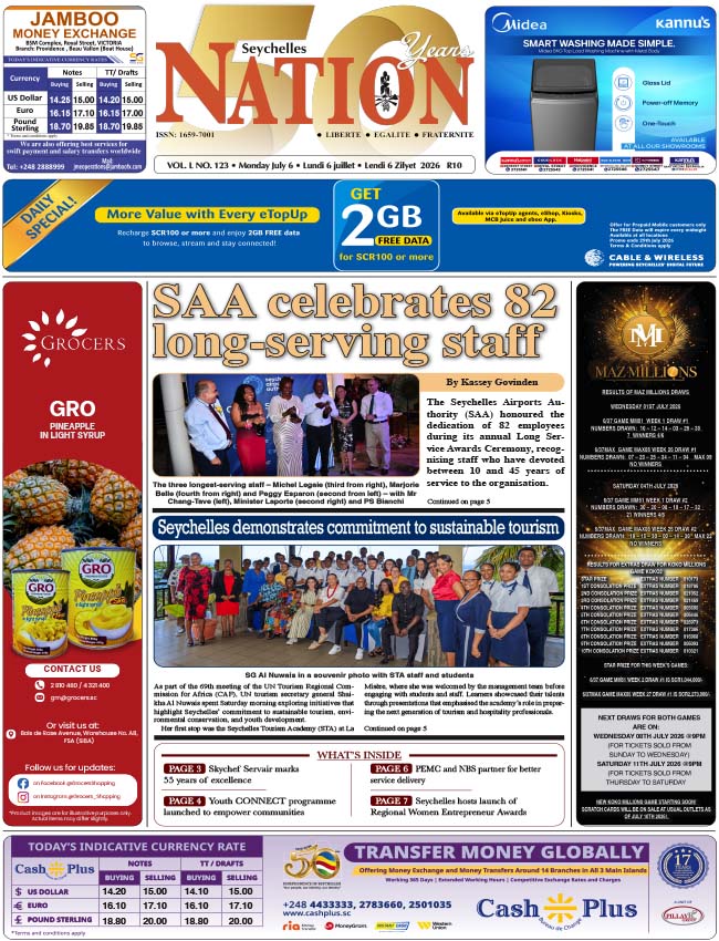 Monday 06 July, 2026