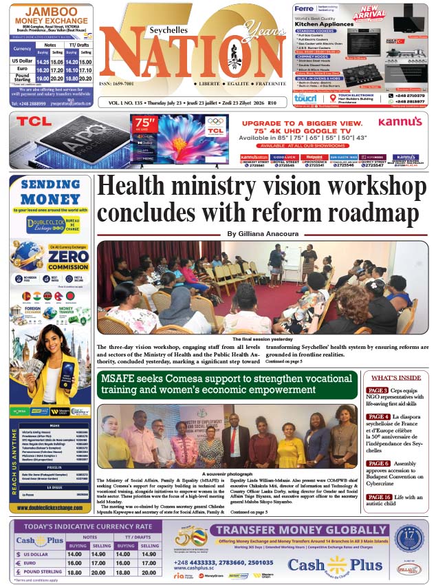 Thursday 23 July, 2026