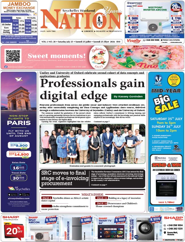 Saturday 25 July, 2026