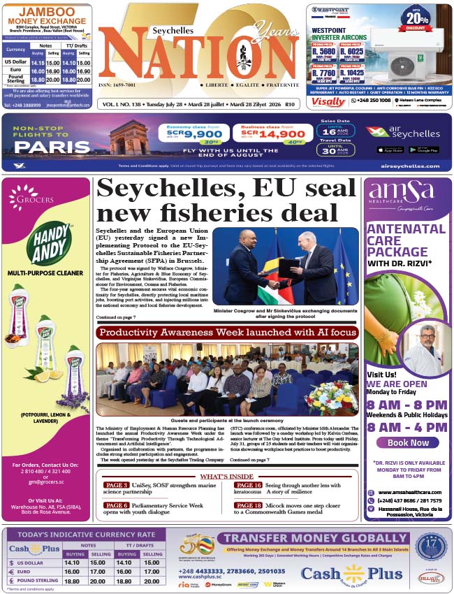 Tuesday 28 July, 2026