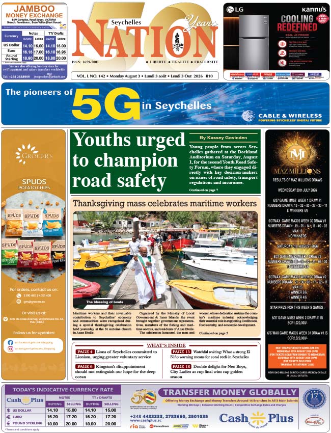 Monday 03 August, 2026