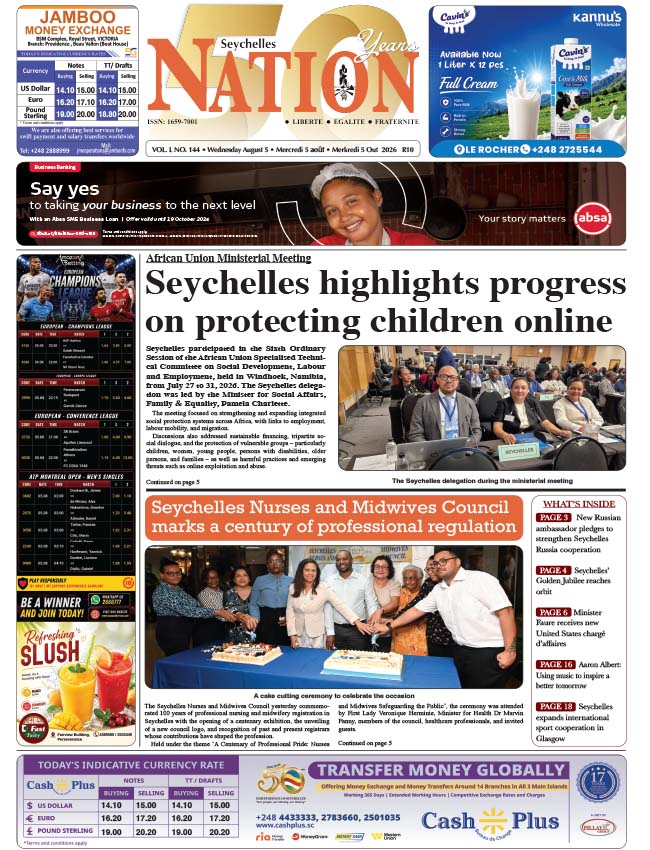Wednesday 05 August, 2026