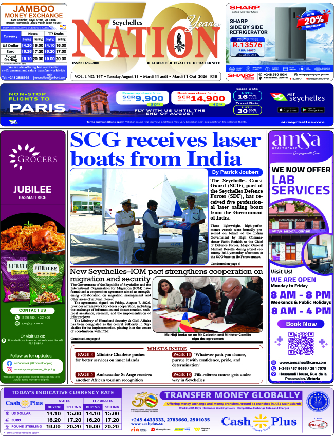 Tuesday 11 August, 2026