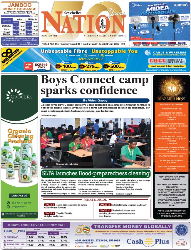 Monday 24 August, 2026