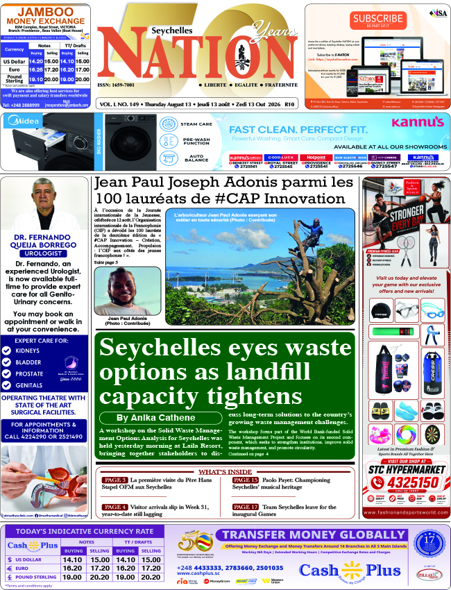 Thursday 13 August, 2026