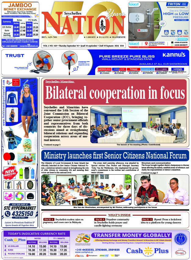 Thursday 10 September, 2026