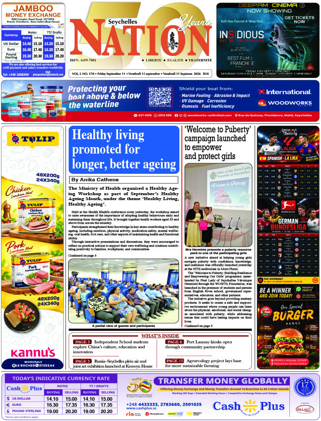 Friday 11 September, 2026