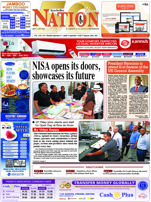 Thursday 17 September, 2026