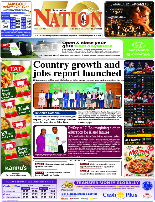 Friday 18 September, 2026