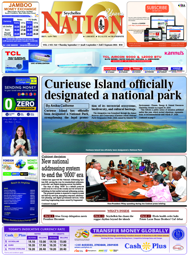 Thursday 03 September, 2026