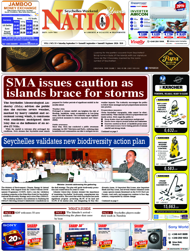 Saturday 05 September, 2026