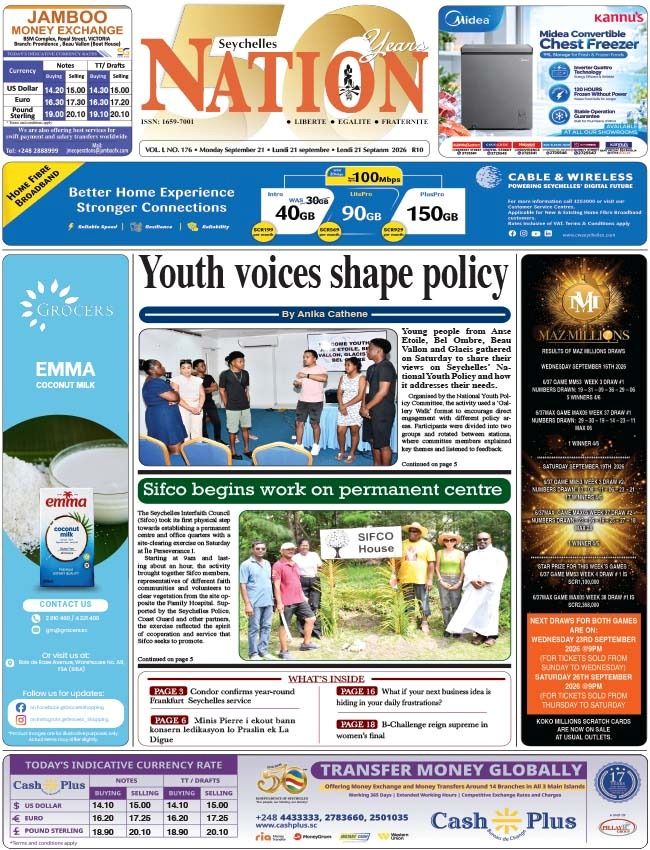 Monday 21 September, 2026