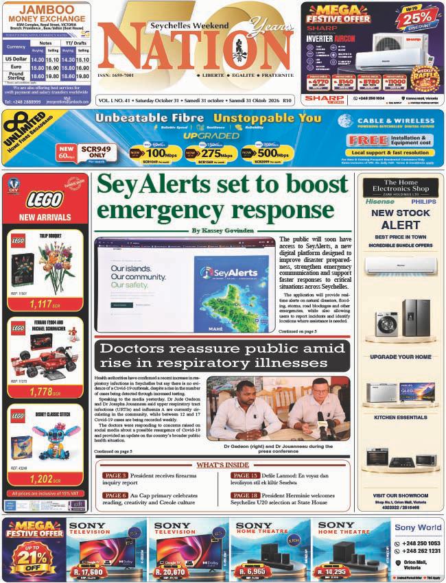 Saturday 31 October, 2026