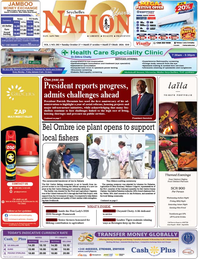 Tuesday 27 October, 2026