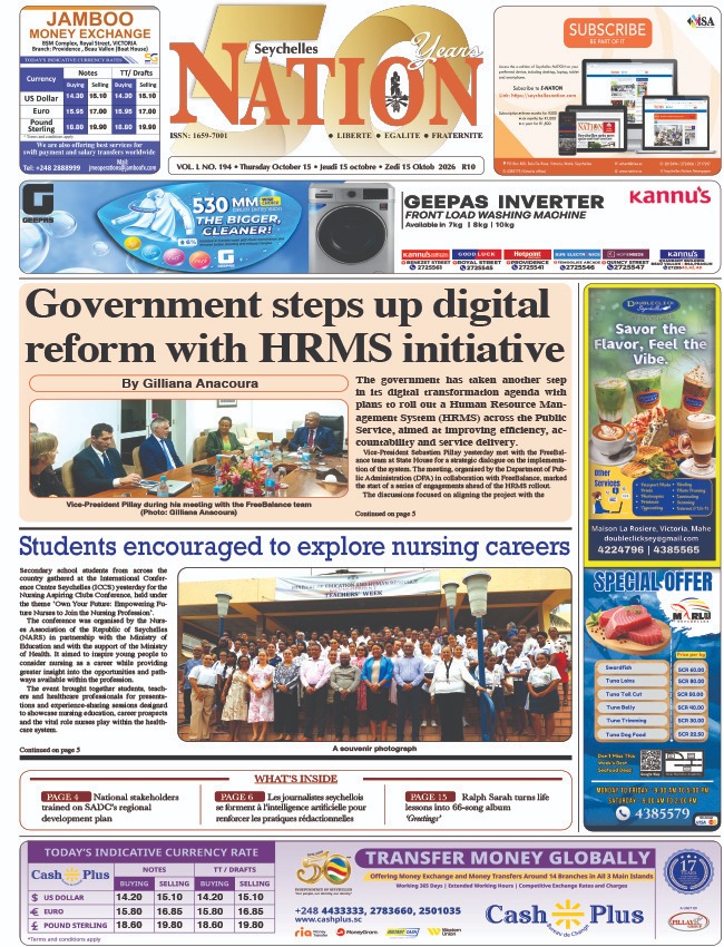 Thursday 15 October, 2026