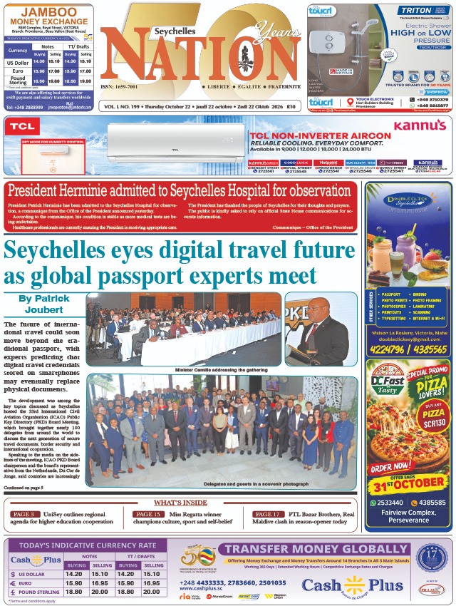 Thursday 22 October, 2026